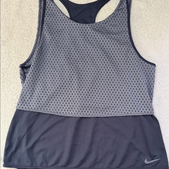 Nike Tops - Nike Breathe 862406 Reversible Loose Mesh Athletic Tank Dri-Fit Running Swoosh